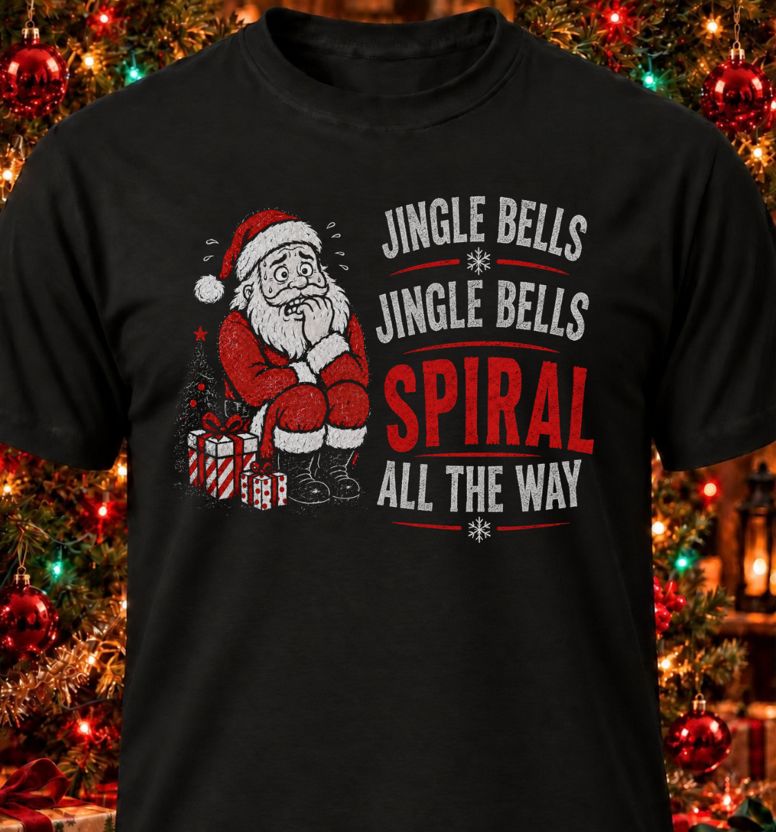 Jingle Bells. Jingle Bells. Spiral All The Way.