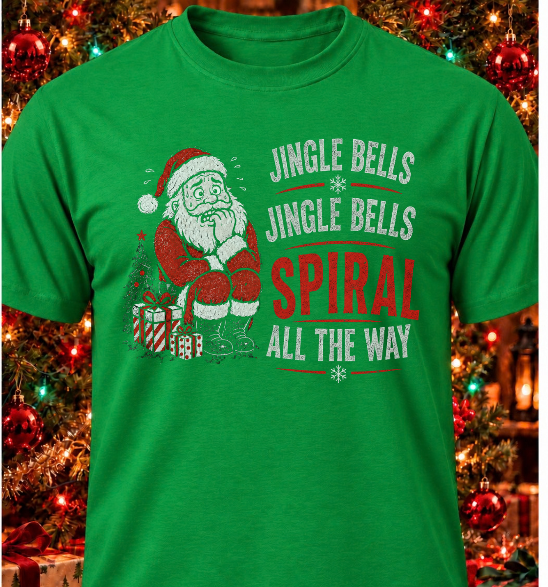 Jingle Bells. Jingle Bells. Spiral All The Way.
