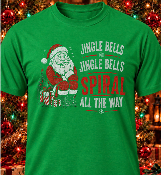 Jingle Bells. Jingle Bells. Spiral All The Way.