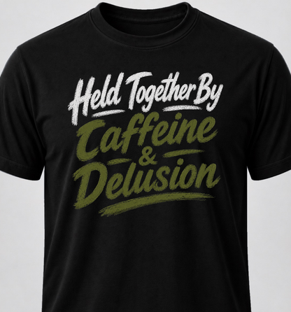 Held Together By Caffeine & Delusion