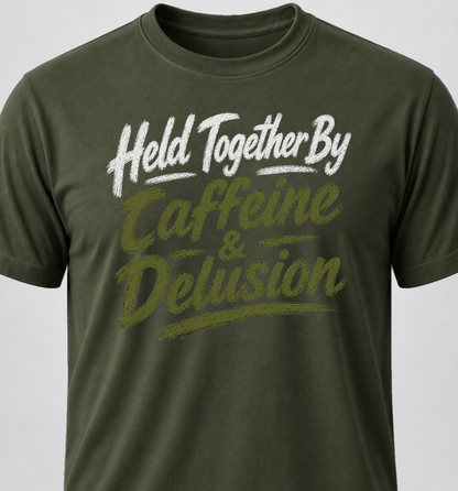 Held Together By Caffeine & Delusion