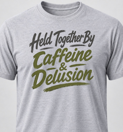 Held Together By Caffeine & Delusion