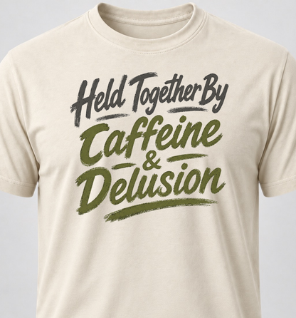 Held Together By Caffeine & Delusion
