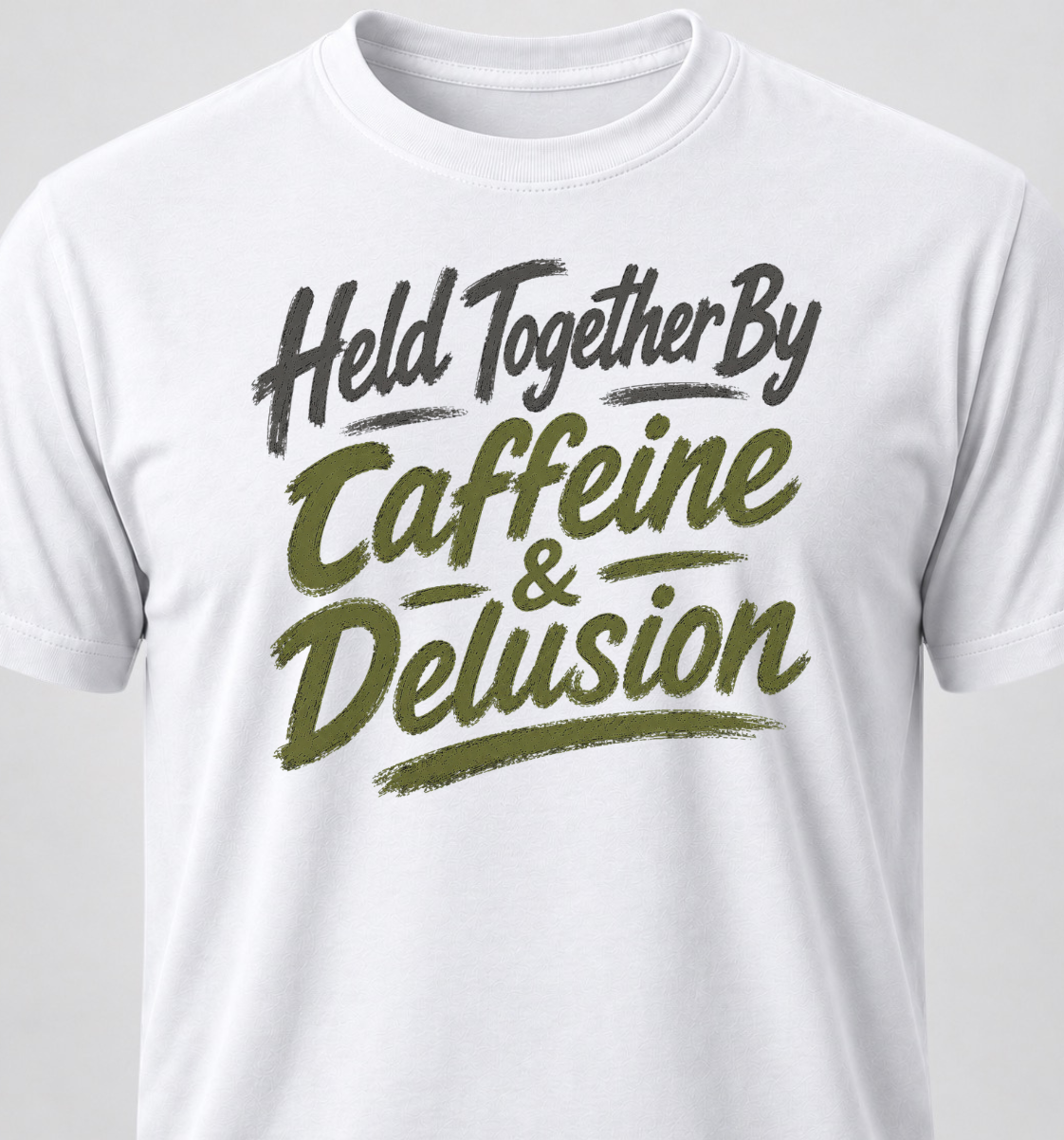 Held Together By Caffeine & Delusion
